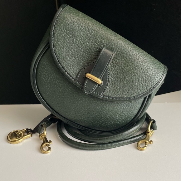 Dooney and Bourke awl leather IVY green  Mini crossbody belt bag wallet - Picture 4 of 15